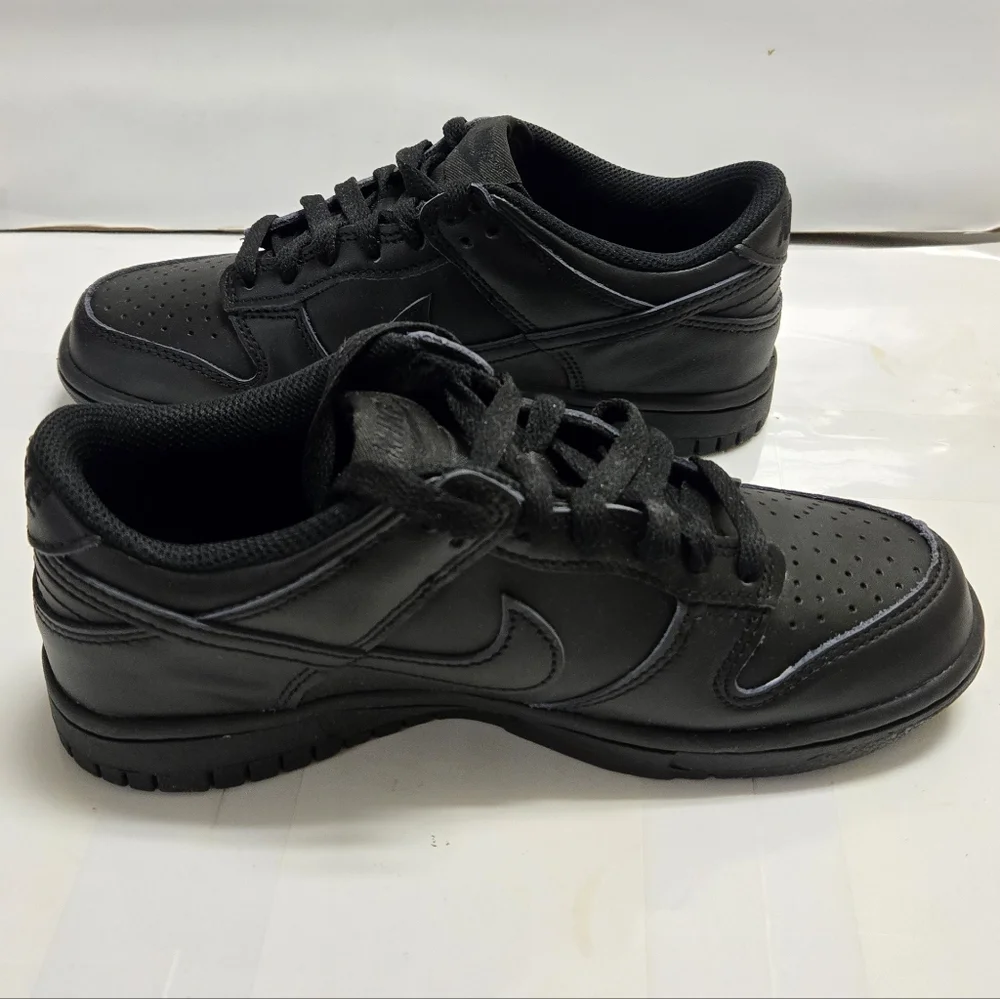 Nike‎ Dunk Low GS Triple Black Big Kids Shoes
